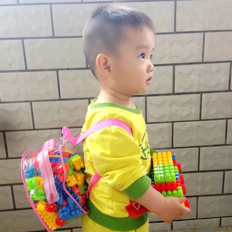 130pcs Large Particles of Building Block Toys Assembled Toys Early Childhood Educational Toys More Assembled Shape