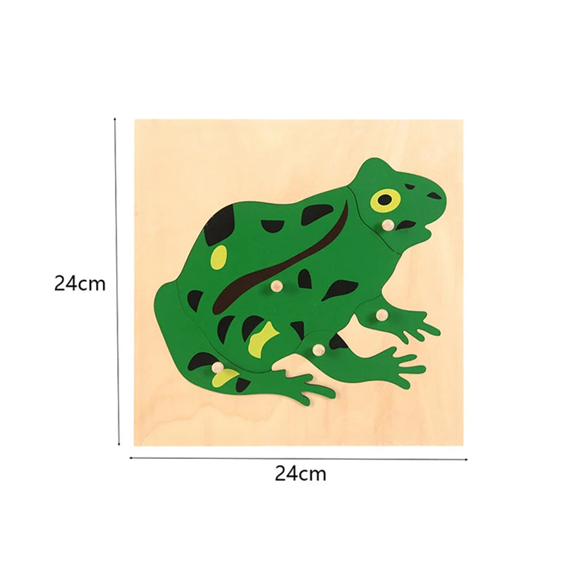 Montessori Wooden Panel Puzzles for Kids Age 3-6 Cognitive Animal and Insect Learning Toys