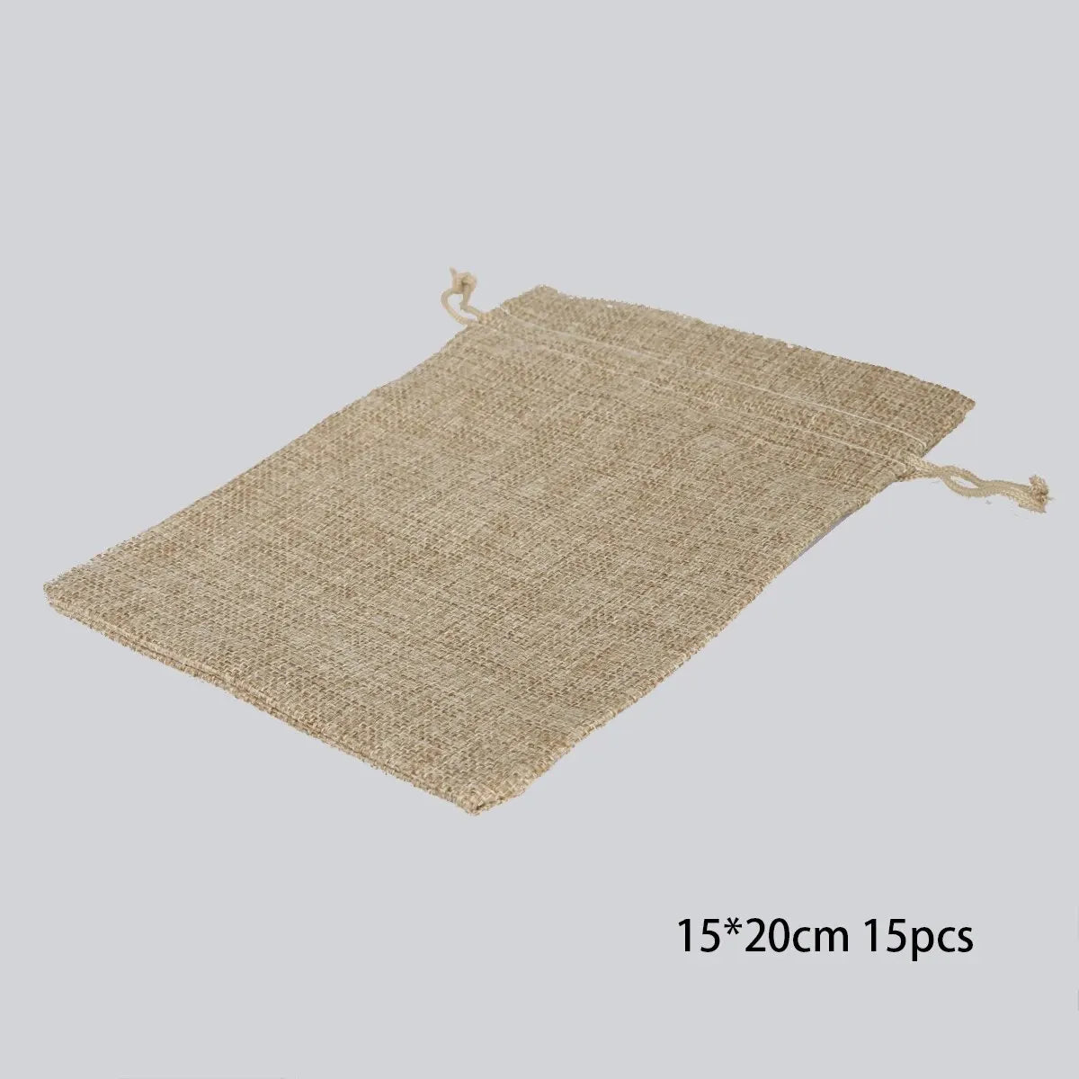 15-50 Cotton and Hemp Bundle Pocket Gift Bag for DIY Candy Packaging