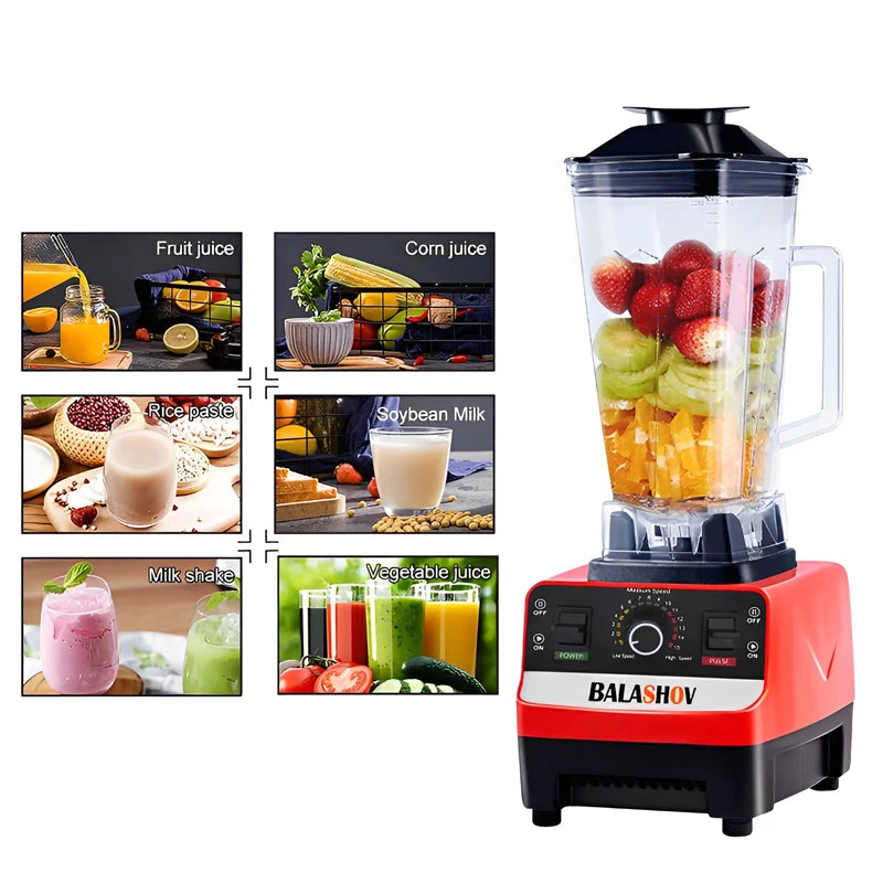 2000W Heavy Duty Commercial Blender – Powerful Performance for Smoothies and Juices