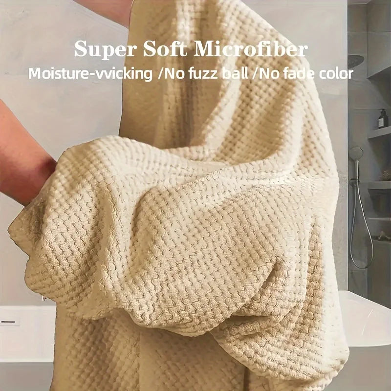 Large Solid Color Microfiber Hair Drying Towel Wrap Quick Dry