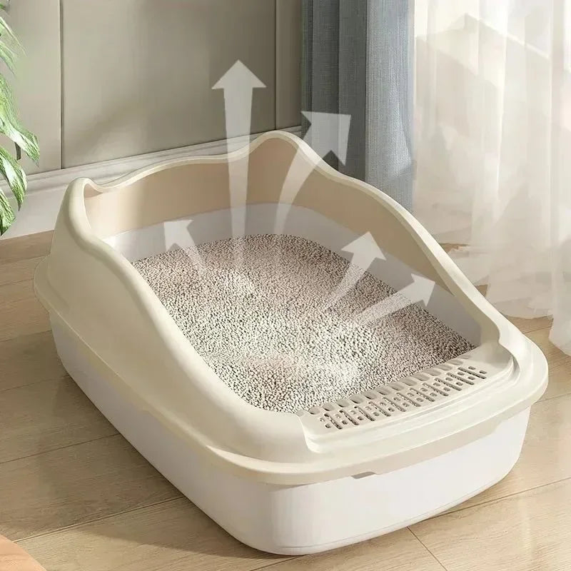 Cat Litter Box Small Size Pet Sandbox Anti-Splash Toilet