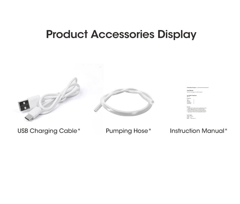 HOMEFISH Foldable Water Bottle Pump – Automatic Electric Dispenser for Home Use