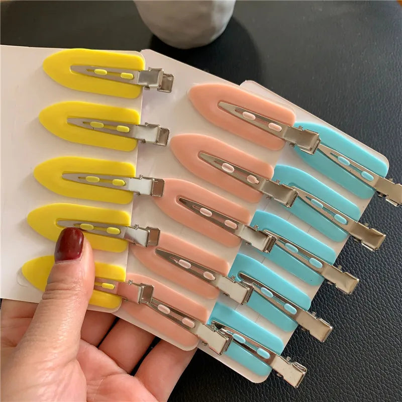 5/10pcs/set No Crease Basic Hair Clips For Women Girls Hair Styling Makeup No Bend Hairpins Barrettes Fashion Hair Accessories