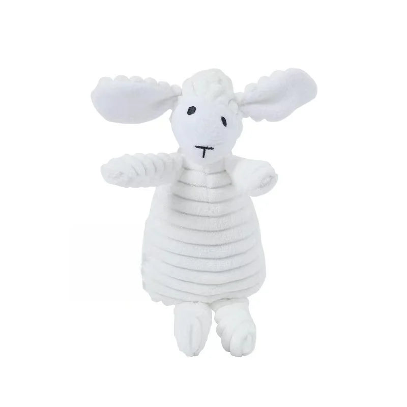 Pet Dog Molar Toy Vent Training Corduroy Monkey Pig Voice Plush Toy Dog Tooth Cleaning Supplie Dog Toys for Large Dogs