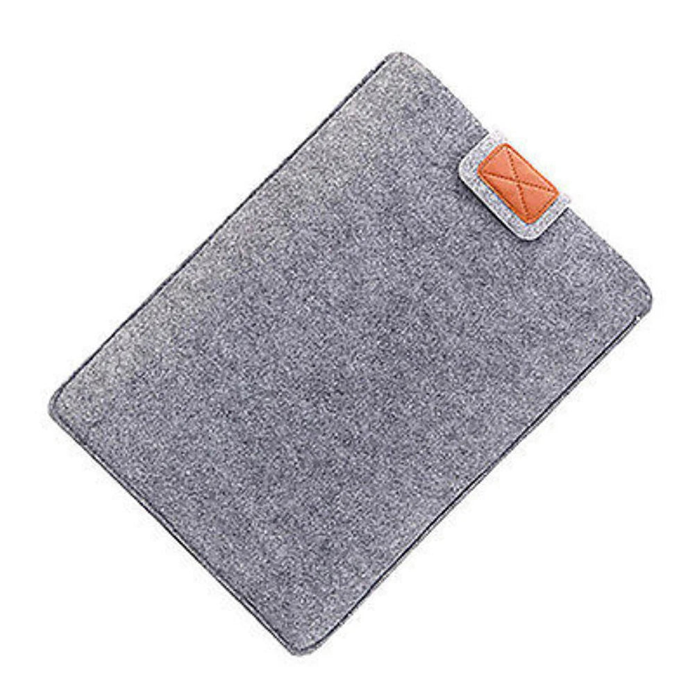 Funda de fieltro delgada para tableta, funda protectora para MacBook Air Pro de 11, 13 y 15 pulgadas, bolsa de almacenamiento para tableta de color sólido