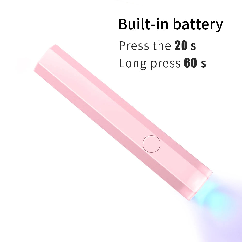 LULAA Handheld UV Light For Gel Nails Dryer Portable Lamp