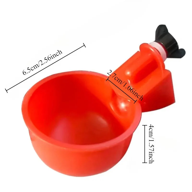 2/10cs Chicken Drinking Bowl Poultry Automatic Water Dispenser Pigeon Automatic Water Dispenser Small Chick Feeding Bowl