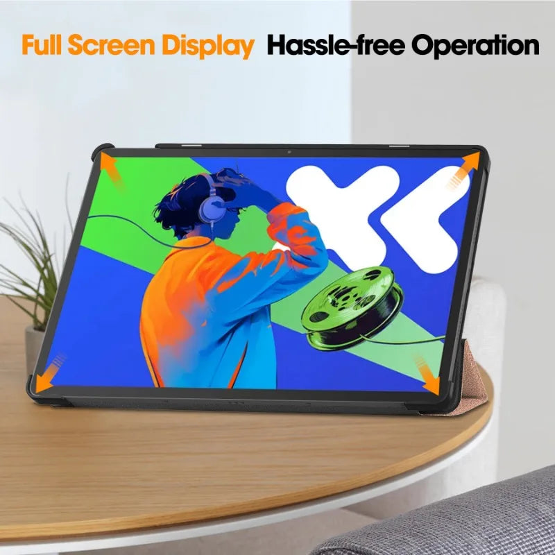 Smart Case for Lenovo Xiaoxin Pad Pro 12.7 Inch 2025 Folding Flip Stand with Auto Sleep Feature Tablet Cover