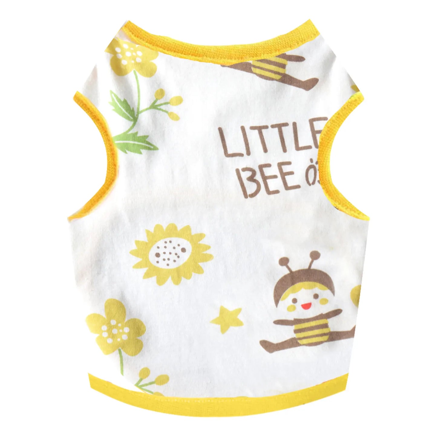 Summer Dog Vest Cute Cartoon Print Breathable Thin T-Shirt for Small Medium Dog Fashion Chihuahua Yorkshire Vest Pet Clothes