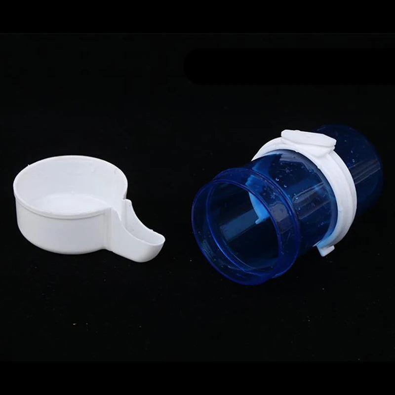 1X High Quality 1Pc Bird Feeder Plastic Food Water Feeding Automatic Drinker Parrot Pet Dispenser Drinking Cup Bowls Parrot Cage