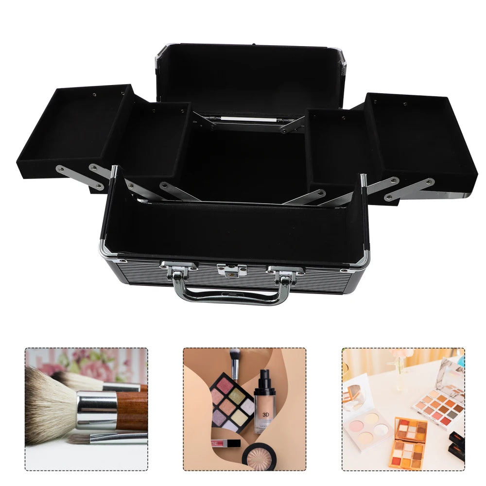 Makeup Case Handheld Storage Case Beauty Nail Art Tool Case Storage Container Tool for Girls Women Beauty Wash Pouch