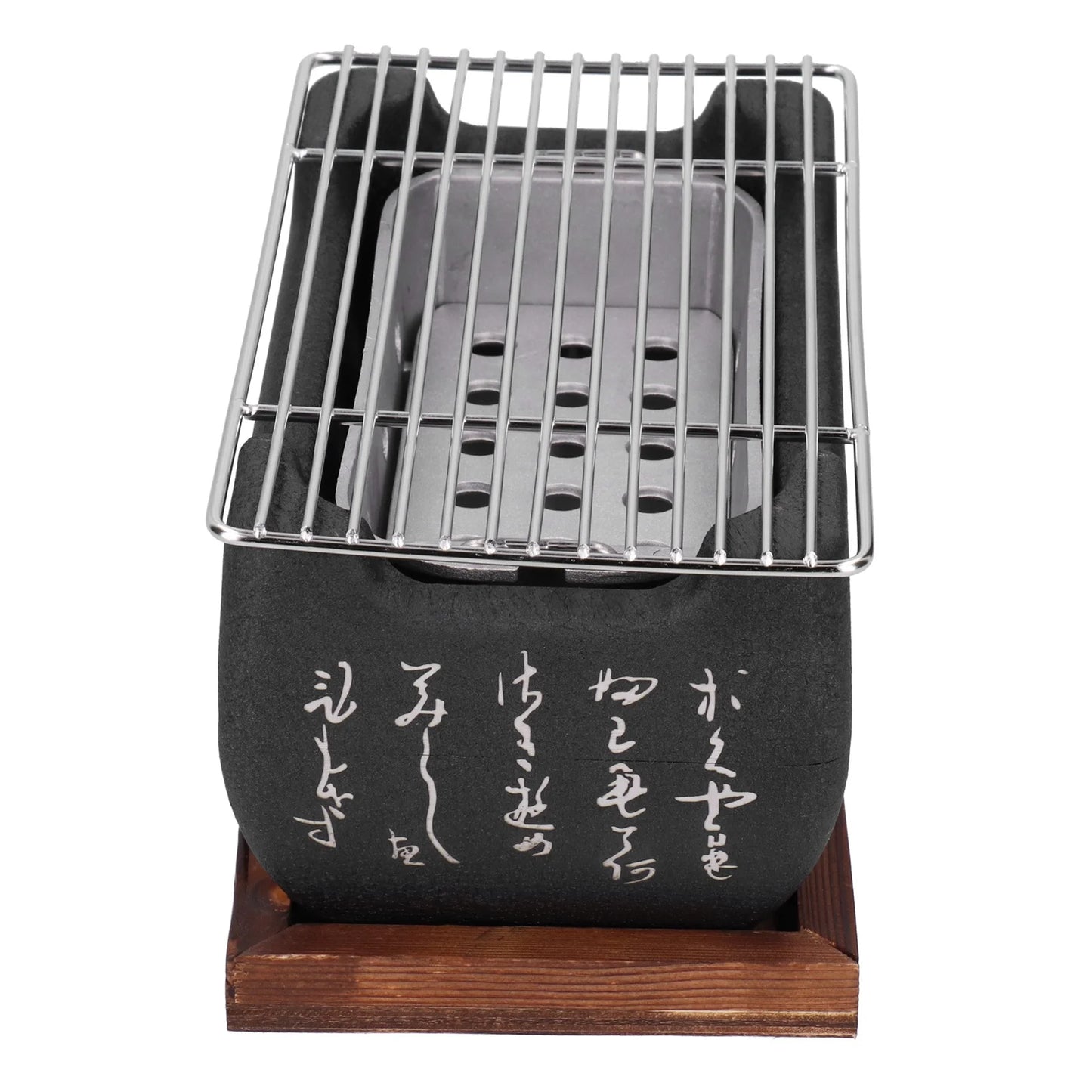 Japanese Mini Barbecue Grill Portable Aluminium Alloy Charcoal Stove for Outdoor and Indoor Cooking