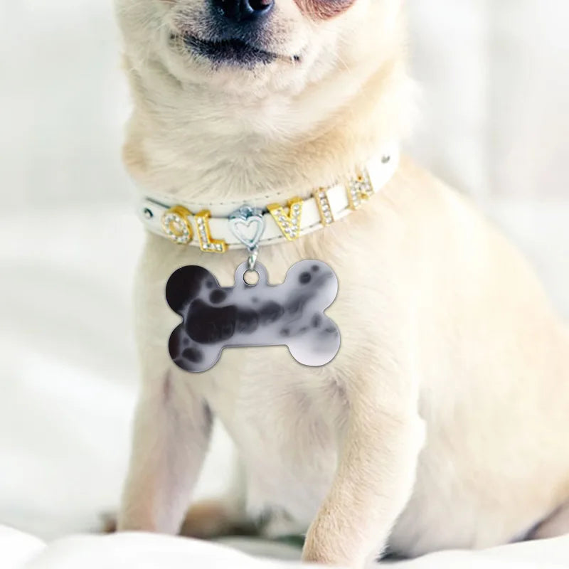 Dog Tag Bone Shaped Keychain Mold for DIY Resin Jewelry