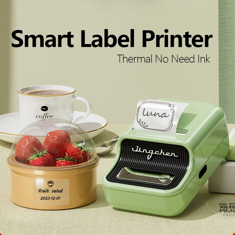 Niimbot B21 B1 Wireless Thermal Label Printer with Self-Adhesive Labels and 5 Roll Set for Efficient Organization