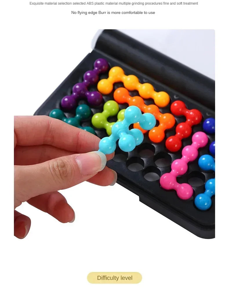 120 Challenges IQ 3D Puzzle Board Game Classic Montessori Toy