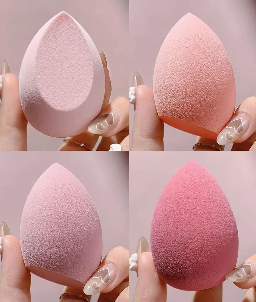 4pc/8pc Soft Makeup Sponge Set for Dry Wet Dual Use Beauty Tool