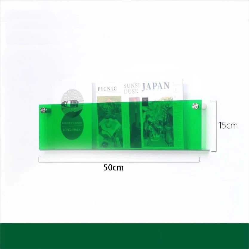 Acrylic Floating Bookshelf Wall Shelf in 10 Stylish Colors