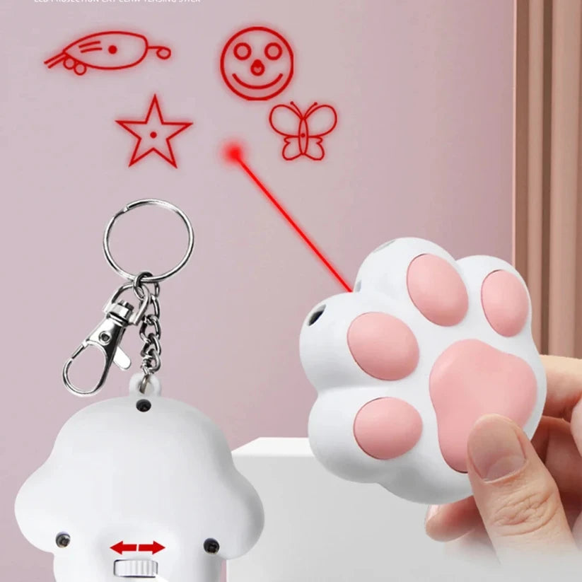 Laser Transform Pattern Pet LED Cute Laser Cat Rechargeable Toy Interactive Bright Animation Pointer Light Pen Toys Training Toy