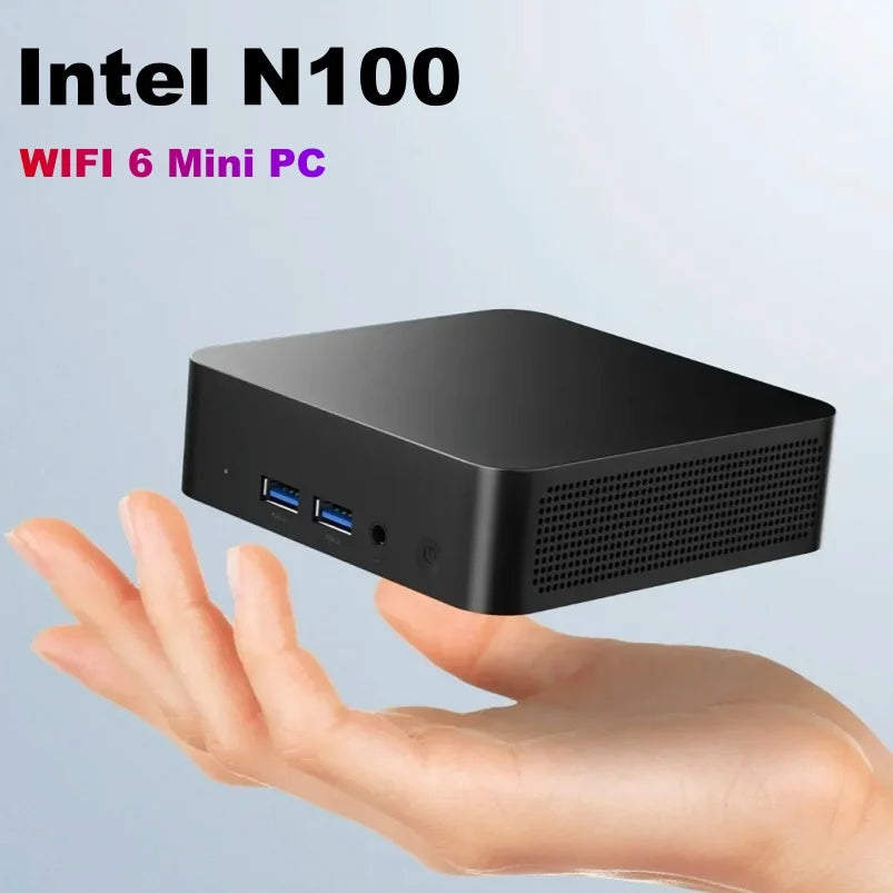 Mini PC Intel Celeron N5095 N100 Computadora de escritorio para juegos 16 GB 512 GB DDR4 Windows 11 Pro WIFI 6 BT4.2 Computadora de bolsillo ultra pequeña