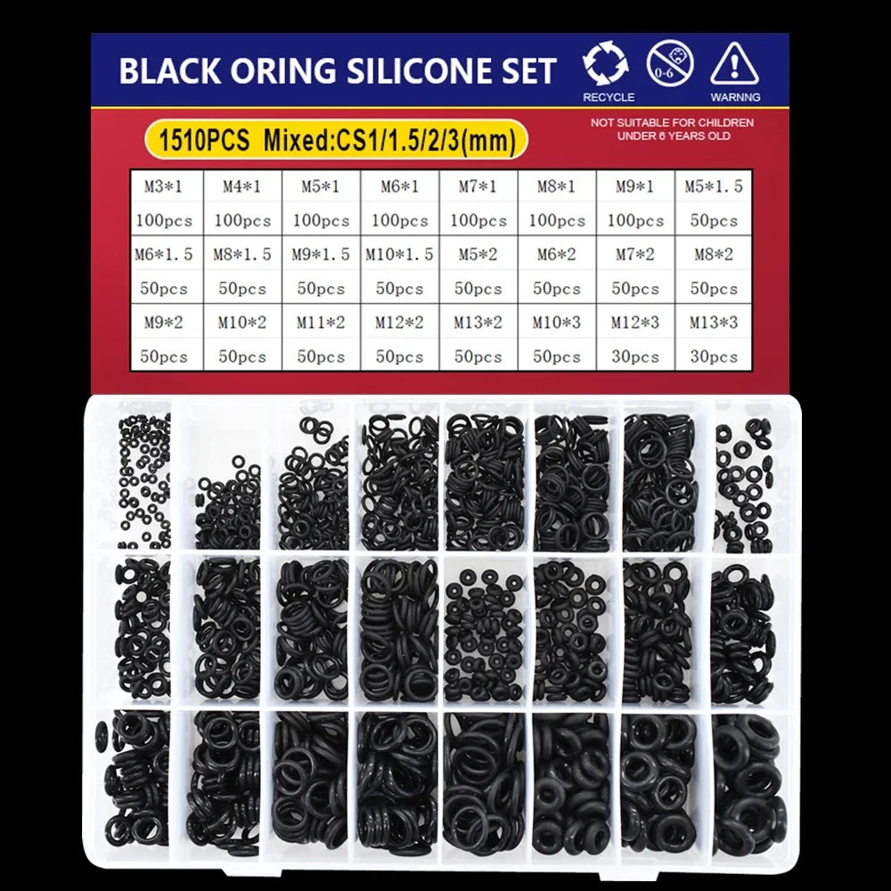 CS1-4 NBR Black O Ring Silicone Rubber Gaskets High Temperature Corrosion Resistant Oil Seal O-Rings for Plumbing and Automotive Applications