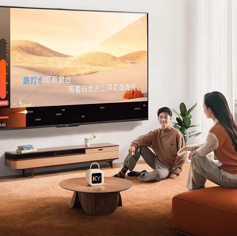 Kinglucky K26 Portable Karaoke Machine with Wireless Microphones for Home Family Fun and Children's Parties