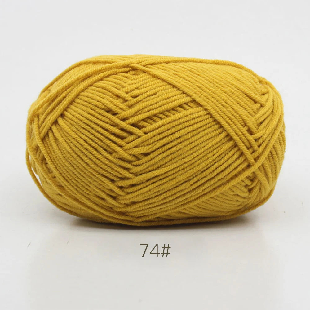 A1-1 50g Set Soft Milk Cotton Yarn for Knitting and Crochet