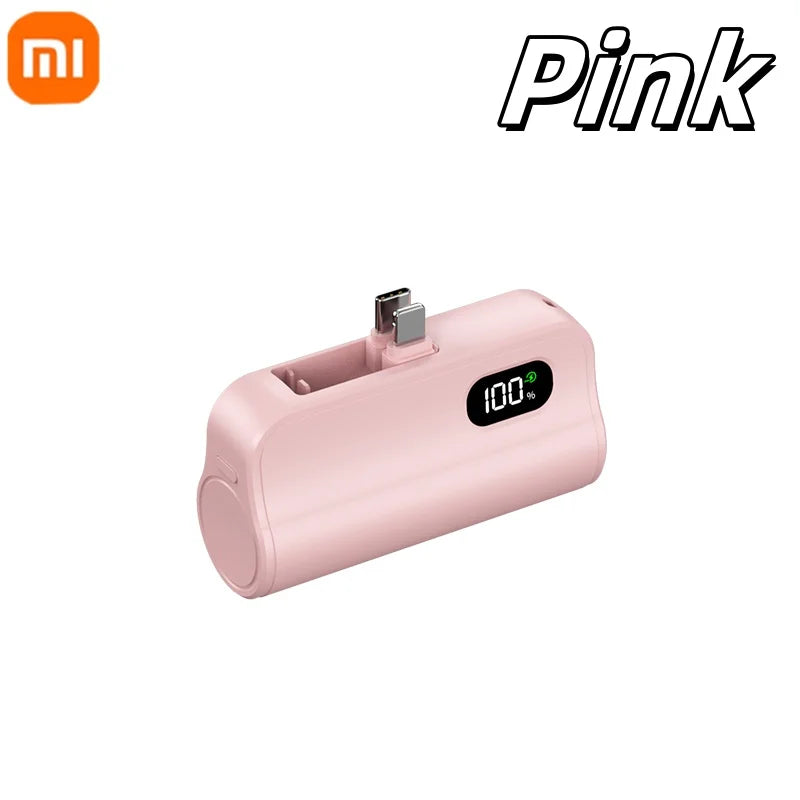 Xiaomi Capsule Power Bank 50000mAh Hidden Type-C Lightning Interface Mobile Power Supply Emergency External Battery Fast Charger