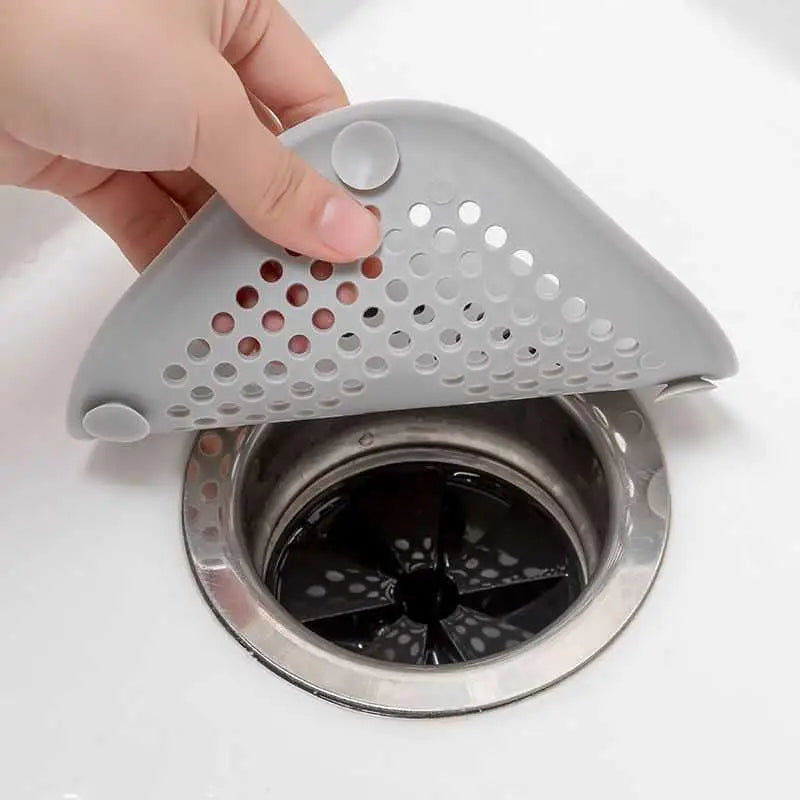 Durable Silicone Square Shower Drain Cover Prevents Sink Clogging, Shower Drain Strainer, Adsorption Sink Strainer, Convenient