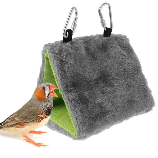 Bird Warm Nest Hanging Hammock House Winter Pet Supplies Cage Shed Tent Plush Hideaway Sleeping Bed for Parrots