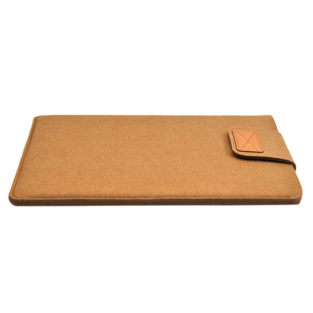 Funda de fieltro delgada para tableta, funda protectora para MacBook Air Pro de 11, 13 y 15 pulgadas, bolsa de almacenamiento para tableta de color sólido