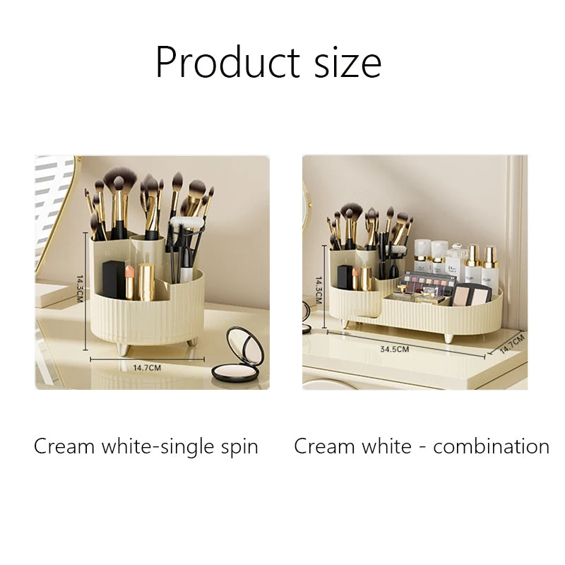 XIAOGUI Makeup Organizer Cosmetic Box Rotating Acrylic Storage