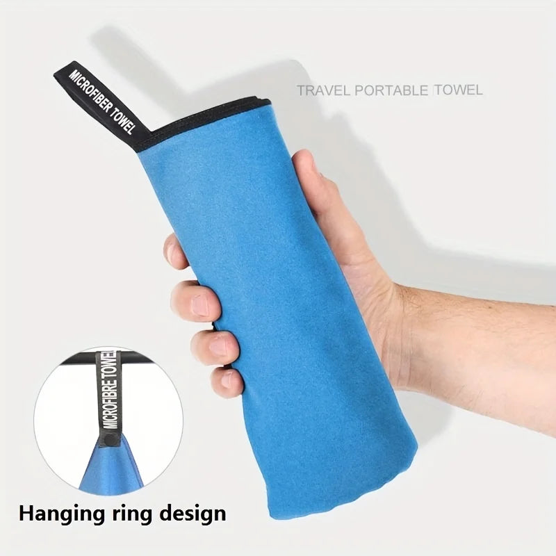 Ultra-Absorbent Microfiber Towel for Sports & Outdoor Activities - Quick-Drying, Compact