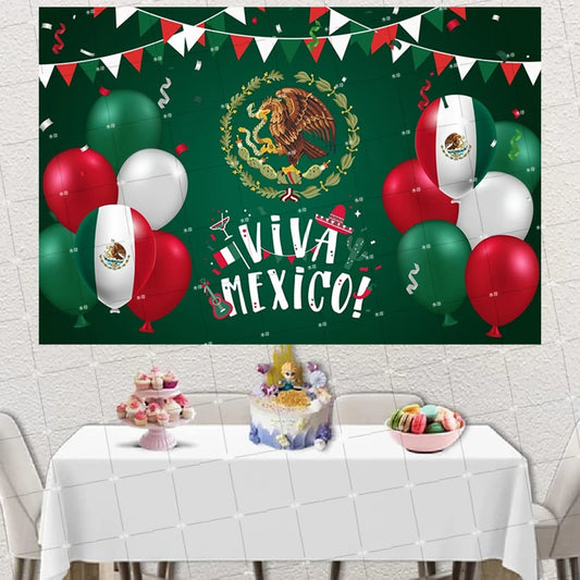 Mexican Independence Day Viva Mexico Party Photography Background Photo Booth