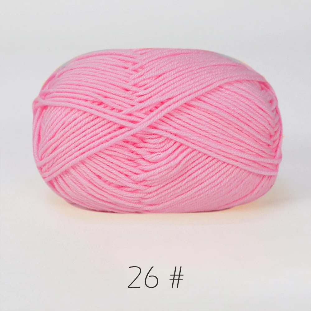 A1-1 50g Set Soft Milk Cotton Yarn for Knitting and Crochet