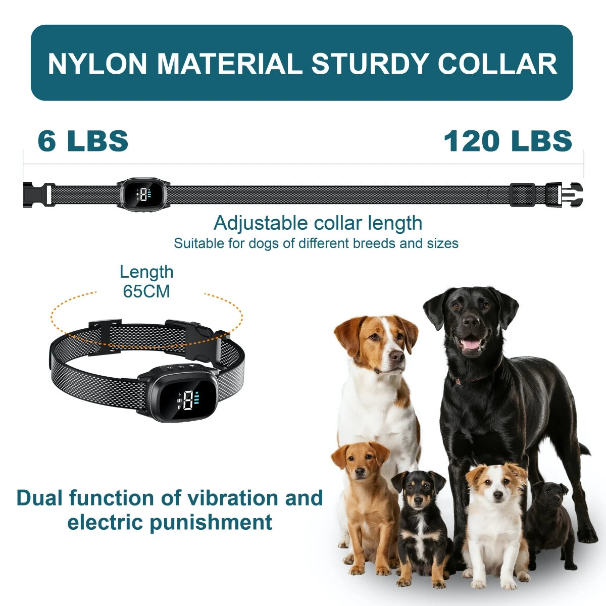 YHLC Automatic Anti Barking Dog Collar, Rechargeable Bark Stopper, Stop Barkin, Electric Training Collar for Dog