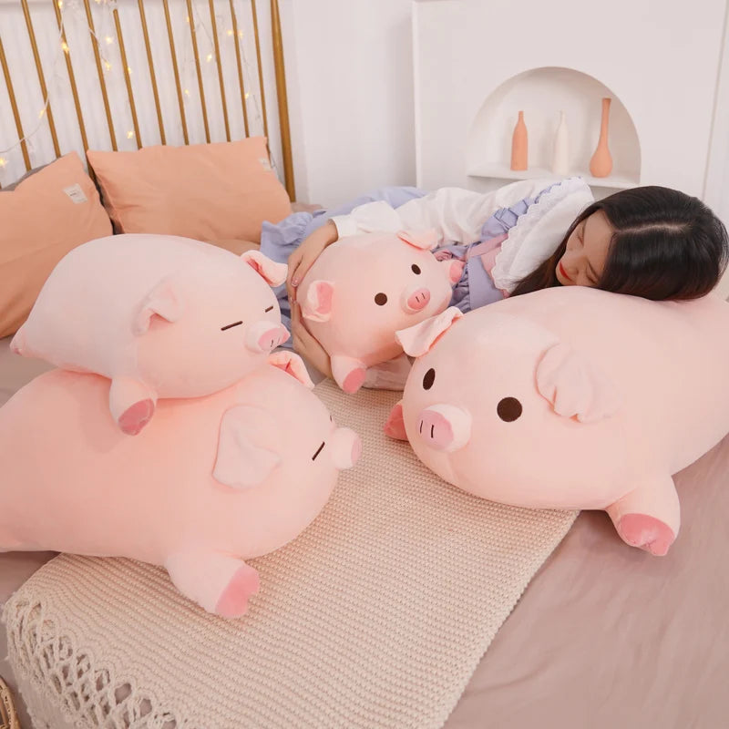 Squish Pig Stuffed Doll Plush Piggy Toy Soft Pillow Cushion for Kids and Babies Available in 40cm 50cm 60cm 80cm
