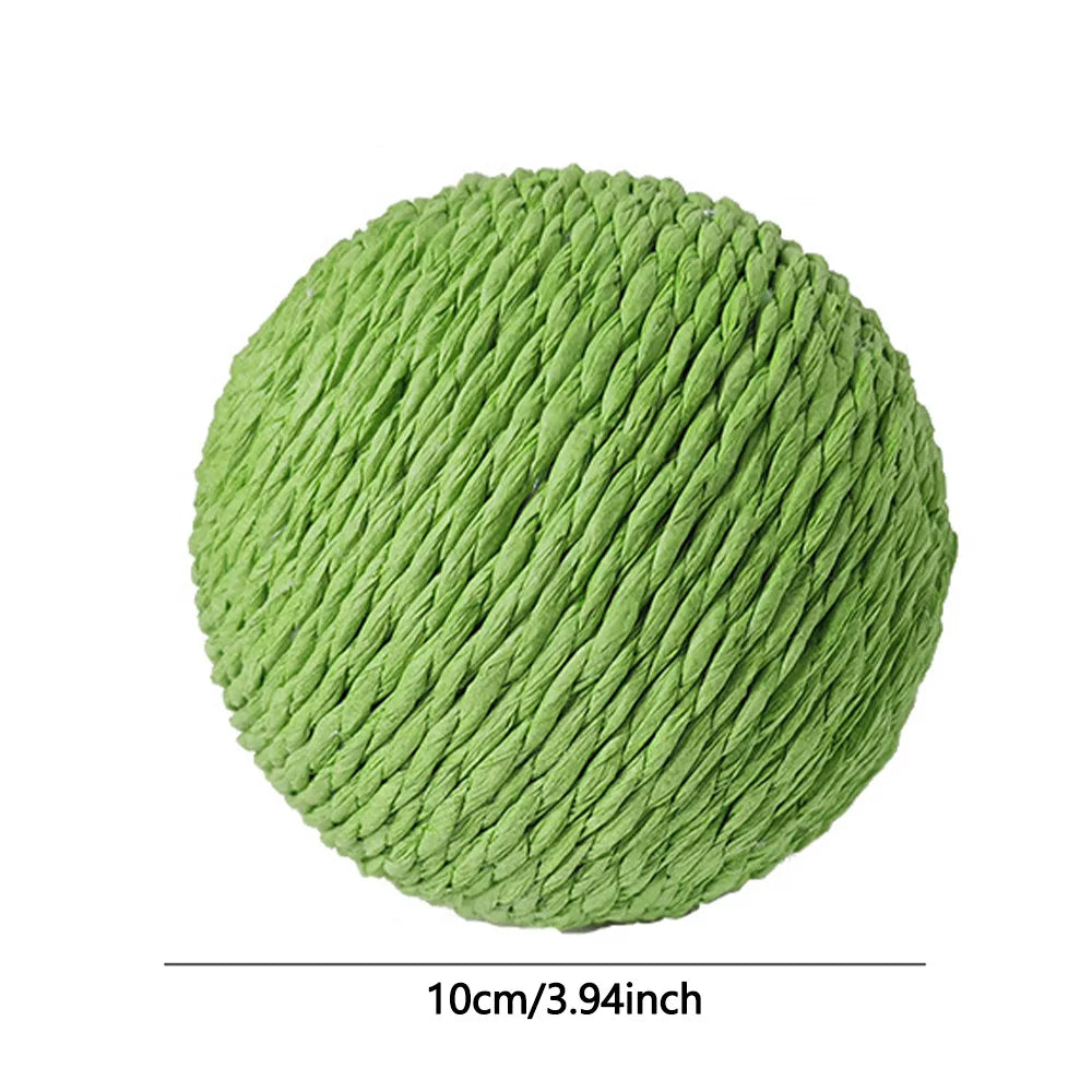 10CM Interactive Sisal Cat Scratching Ball Toy For Kitten Grinding Paws Toys Cats Scratcher Wear-resistant Pet Furniture supplie