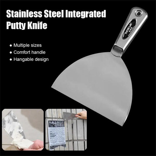 Stainless Steel Putty Knife Drywall Skimming Blade Smoothing Painting Finishing Filling Spatula Plastering Construction Tools