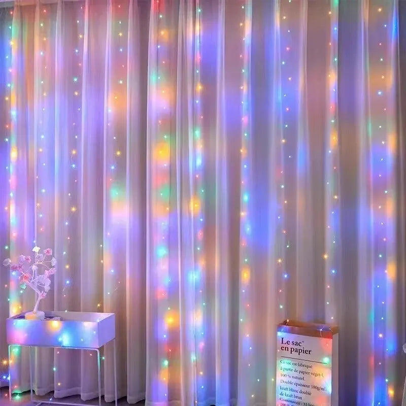 1pc USB LED Curtain Lights Fairy Light for Bedroom Decoration