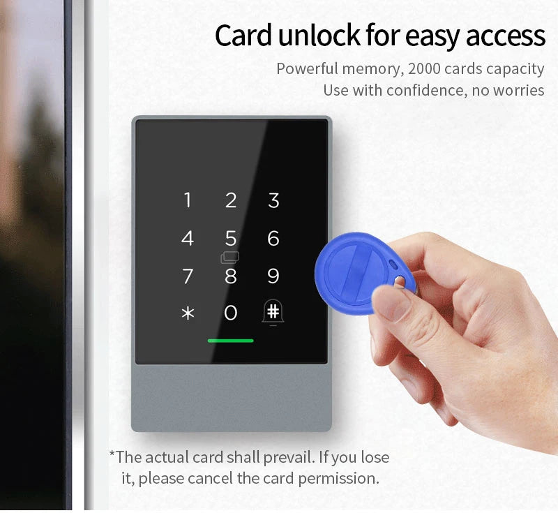 TTLOCK K3 K3F Fingerprint Access Control Door Opener with NFC Bluetooth Electric Gate Keypad and RFID Card 13.56MHz