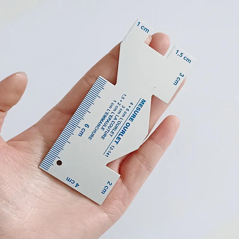 Precision Seam Measuring Gauge Quilting Ruler Template for Sewing and DIY Patchwork Craft Accessories 1 or 2 Pieces