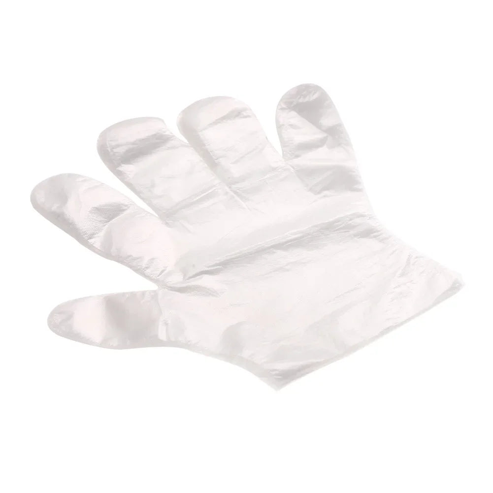 3000 Count Disposable Transparent Plastic Gloves for Kitchen and Bathroom Cleaning Durable Ambidextrous Gloves for DIY Cooking