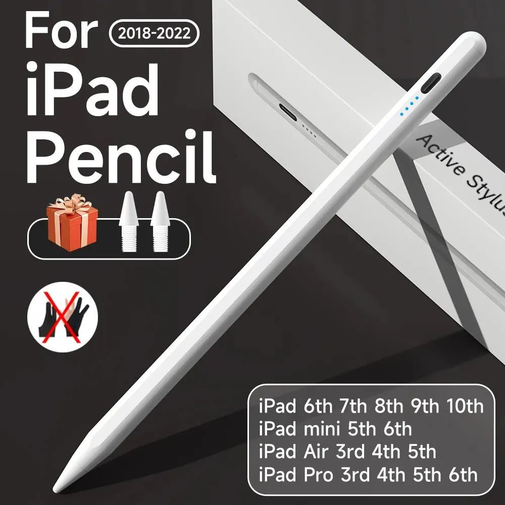 Lápiz óptico con rechazo de palma para Apple Pencil 2, iPad Pro Mini 6 Air 2022 2021 2020 2019 2018 para Apple Pen iPad Pencil