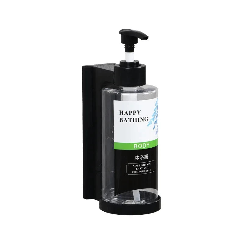 Wall Mounted Hotel Shampoo and Shower Gel Dispenser with Hand Sanitizer Box and Manual Soap Dispenser