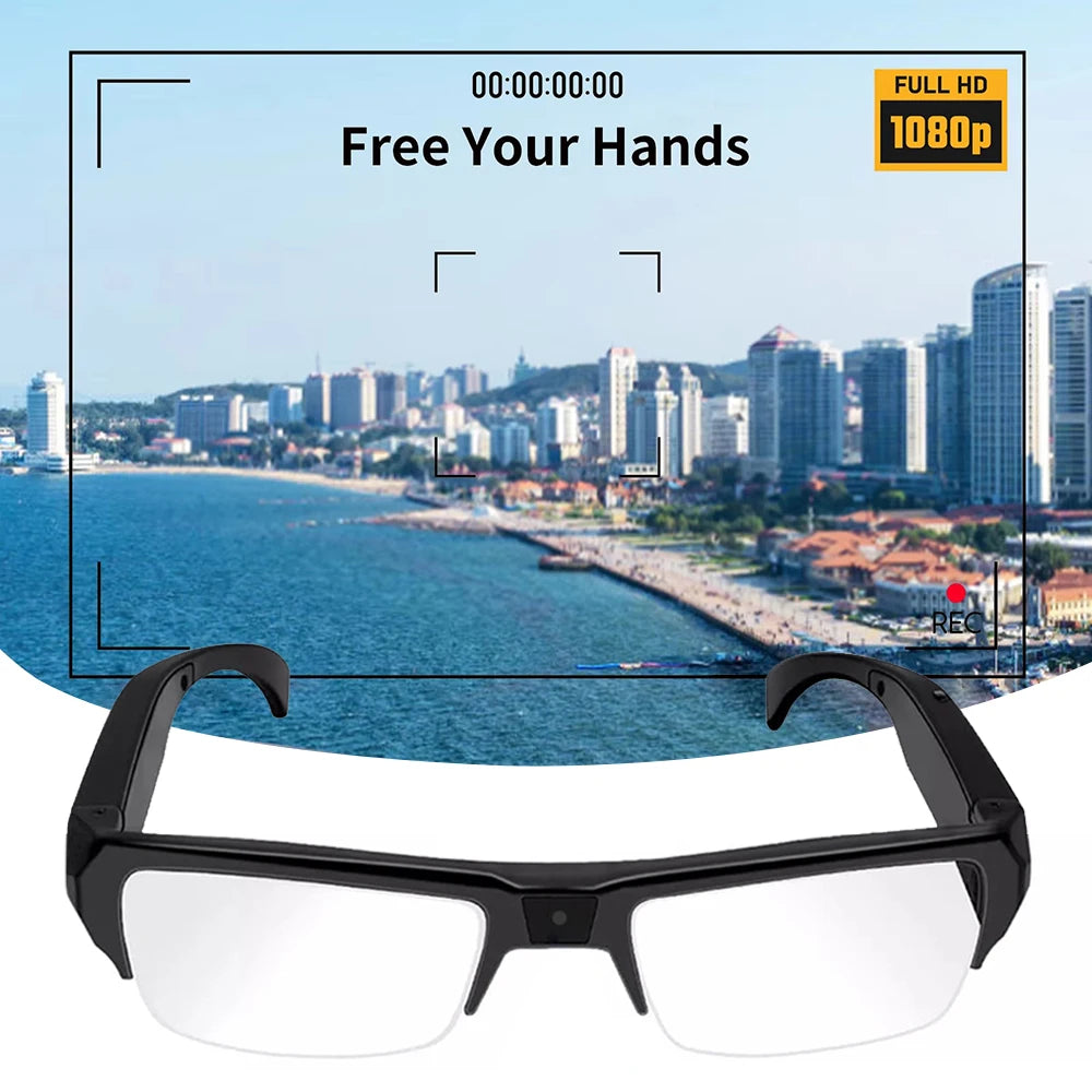 1080P HD Mini Camera Glasses DVR Glasses Camera Sports Video Glasses Outdoor Glasses Camera Conference Process, Driving, etc.