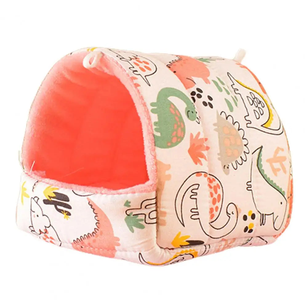 Cute Cage Rabbit Squirrel Winter Warm Mat Guinea Pig Nest Hamster House Small Animal Sleeping Bed Pet Hanging Cagehamaca hamster