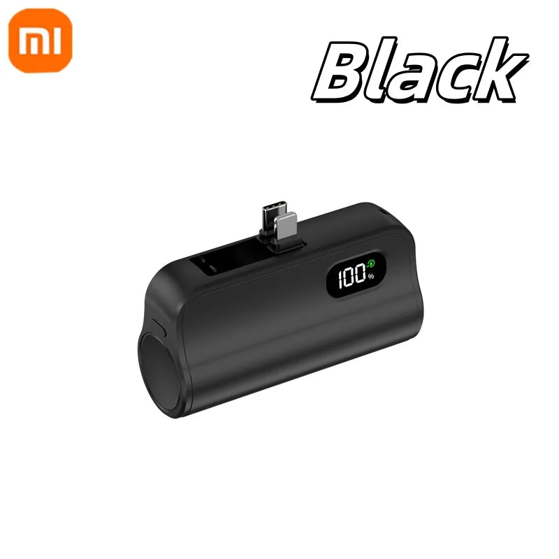 Xiaomi Capsule Power Bank 50000mAh Hidden Type-C Lightning Interface Mobile Power Supply Emergency External Battery Fast Charger