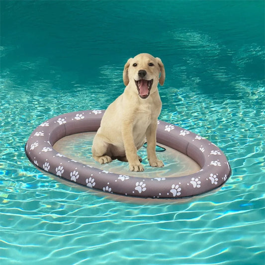 Portable Foldable Dog Swimming Float Soft Cooling Pet Dog Float PVC Pet Floating Raft Pool