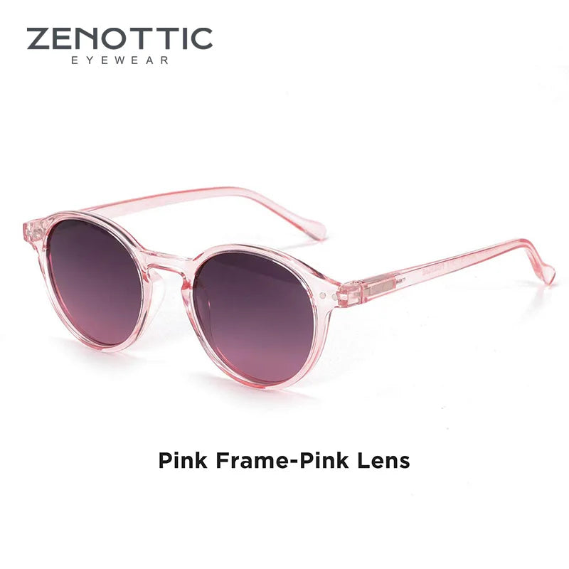 Zenottic Retro Circular Polarized Sunglasses for Men and Women Small Round Vintage Style UV400 Protection
